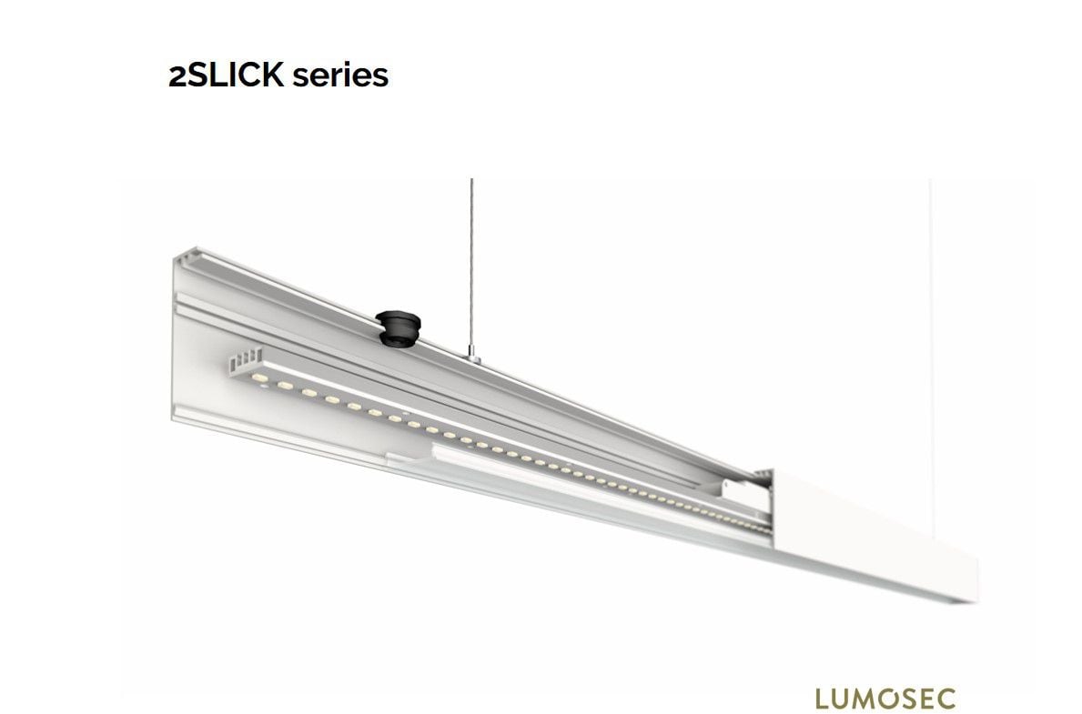 2slick small line recessed line lighting end 2700x40x65mm 3000k 4436lm 50w dali