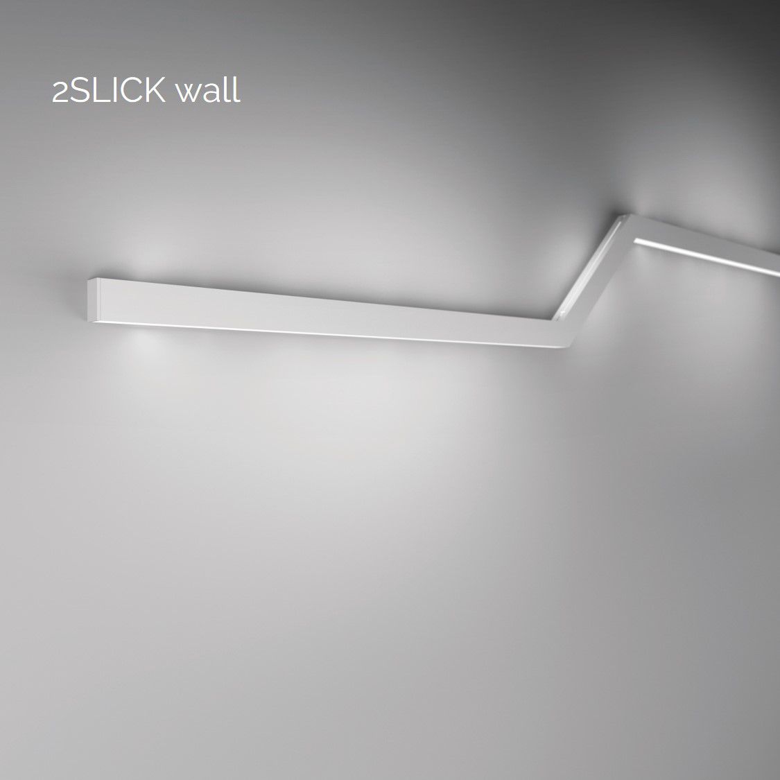 2slick small line wall lighting single 2400x40x65mm 3000k 3549lm 40w dali