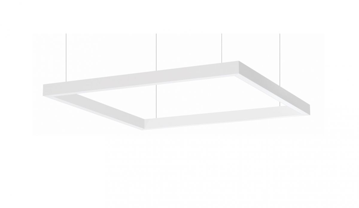 4side small line luminaire suspended 1200x1200mm 4000k 7551lm 4x21w dali