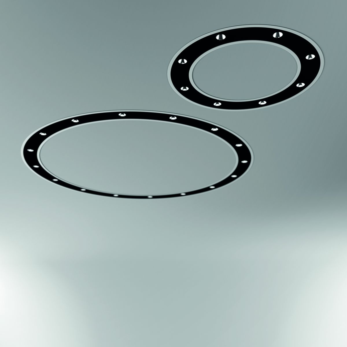 blore cup ring luminaire recessed 1200mm 4000k 4277lm 12x3w dali