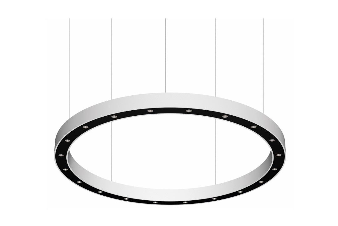 blore cup ring luminaire suspended 1800mm 4000k 7128lm 20x3w fix