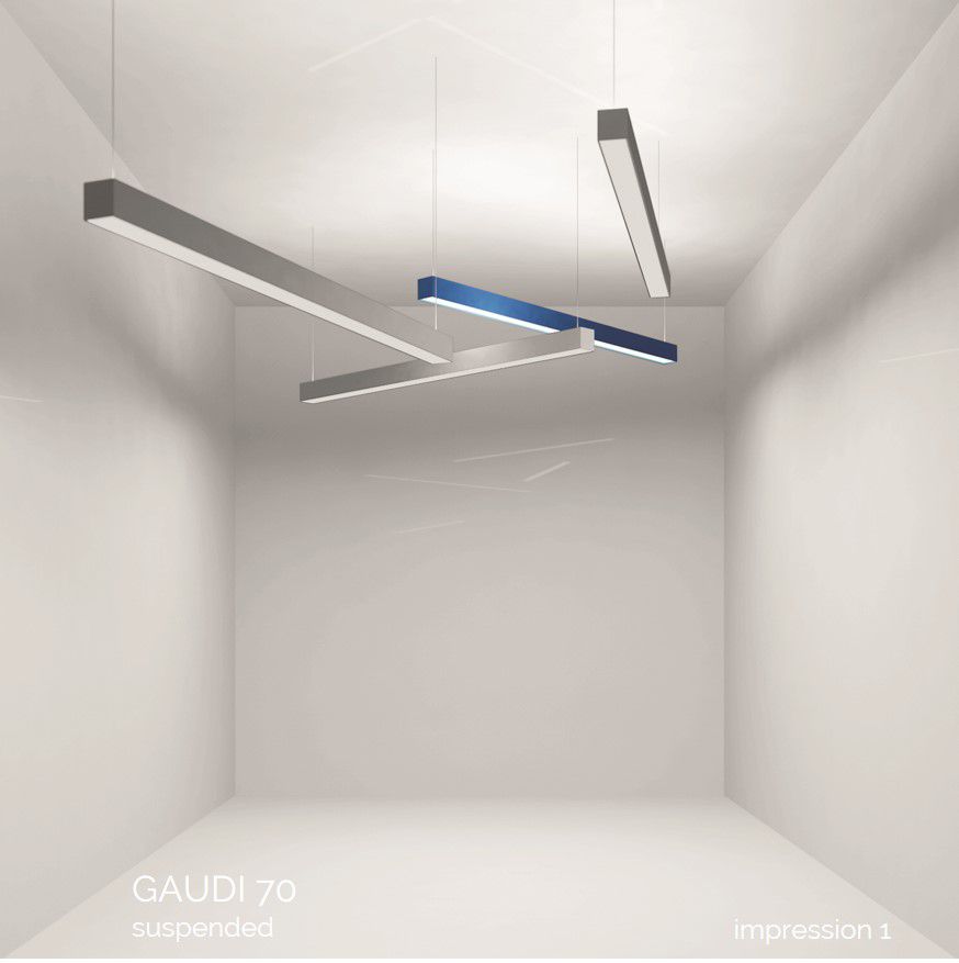 gaudi 70 suspended luminaires for offices