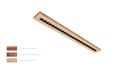 LEGNO 120 essenhout lineair armatuur gependeld direct-indirect 1200mm tunable white 2700-6500k 3080lm 37.9w dali
