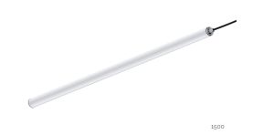 TUBiONE 50, buisarmatuur led pendel, opaal, Ø52x1500mm, 28w, 4000k, 3848lm, IP68, IK10, LO, fix