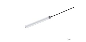 TUBiONE 50, buisarmatuur led pendel, opaal, Ø52x600mm, 28w, 3000k, 2999lm, IP68, IK10, HO, fix