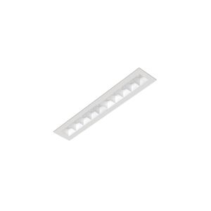 VIPP 10, lineair downlight, 330x50mm, 30°, 4000k, 2157lm, 22.9w, wit-wit, dali